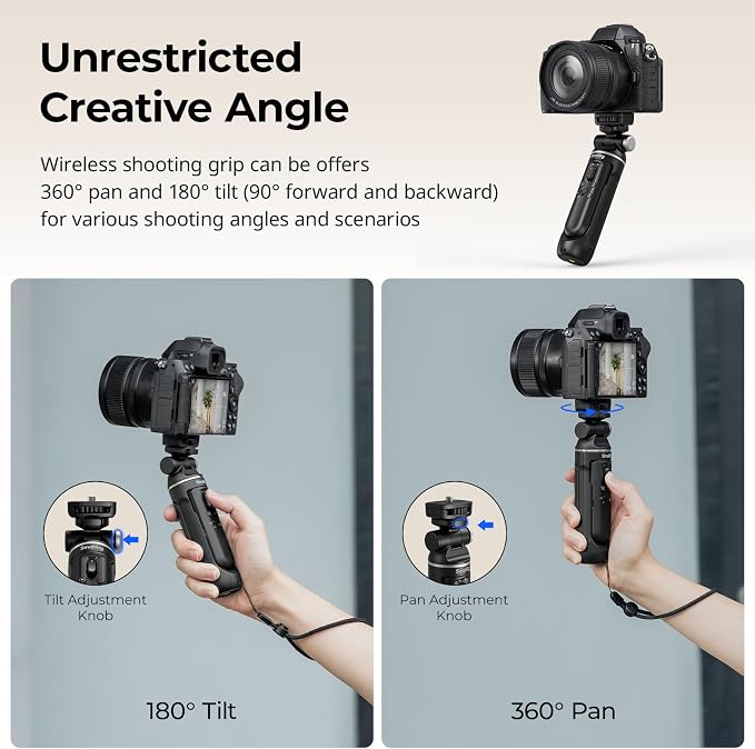 SmallRig SR-RG2 Multifunctional Wireless Shooting Grip, Adjustable Selfie Stick - Image 2