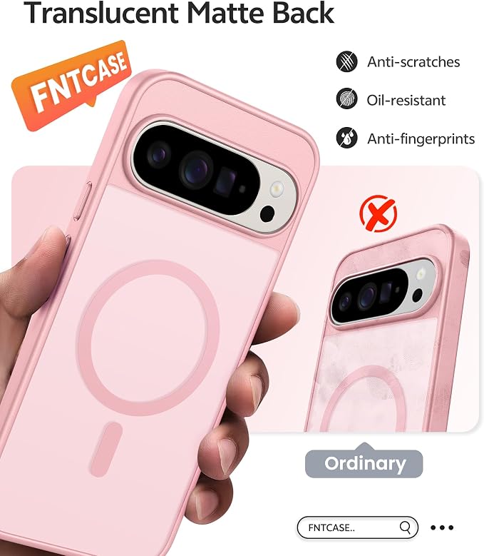 FNTCASE for Google Pixel 10 Pro Case: for Pixel 10 Case Translucent Matte Cases - Image 6