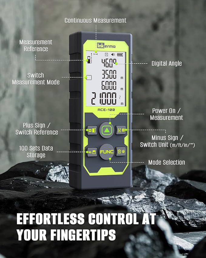 Laser Measure, Inkerma Laser Measurement Tool, Laser Distance Meter - Image 4
