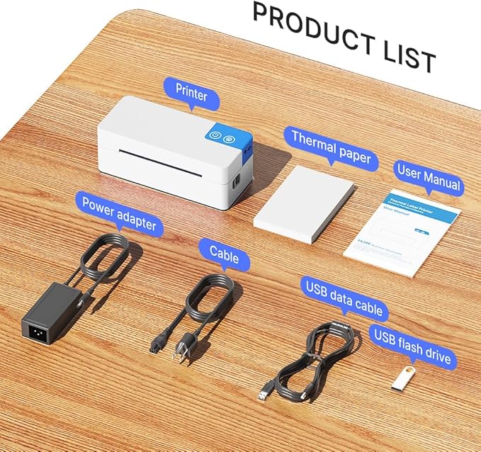 Bluetooth Thermal Shipping Label Printer, 4x6 Portable Direct Thermal Printer - Image 6