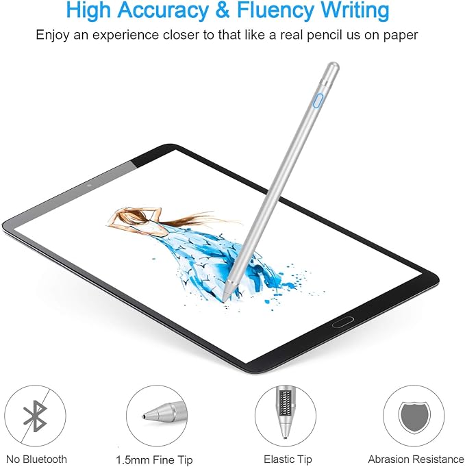 Stylus Digital Pen for Touch Screens, Active Pencil Fine Point Compatible - Image 7