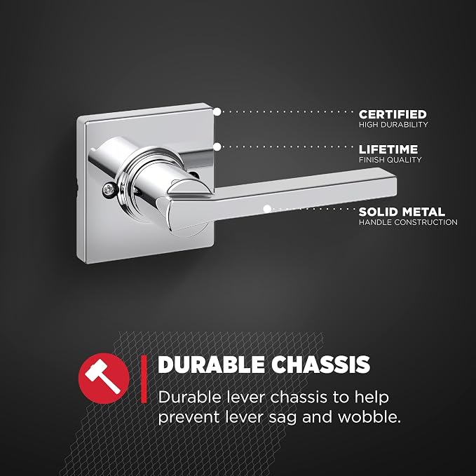 Kwikset Casey Dummy Door Handle, Single Sided Lever - Image 6