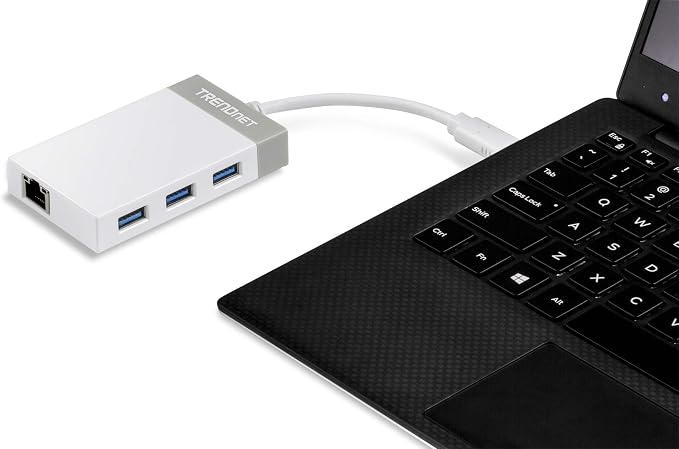 TRENDnet USB C to Ethernet Gigabit Adapter, Compact USB Type C Hub, 3 x USB 3.0 - Image 10