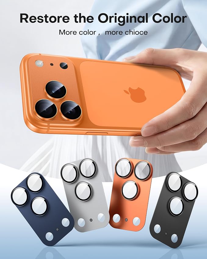 TAURI 2 Pack for iPhone 17 Pro Max Camera Lens Protector, Full Coverage - Image 8