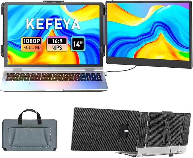 KEFEYA Laptop Screen Extender, Portable Monitor by KEFEYA