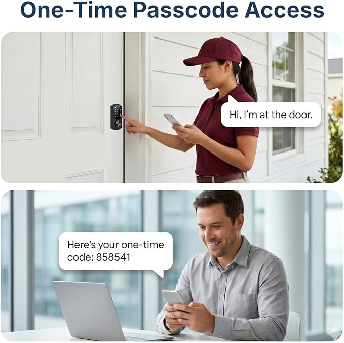 Keyless Entry Door Lock with Built-in WiFi, Fingerprint Smart Lock - Image 7