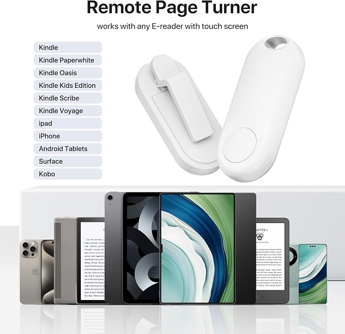 RF Remote Control Page Turner for Kindle Paperwhite Accessories Ipad Reading - Image 6