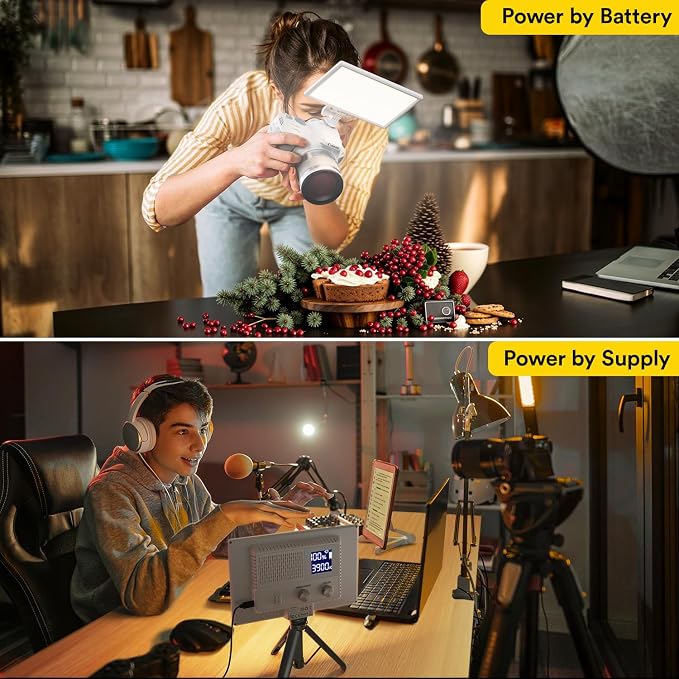 RALENO LED Video Light, CRI>95 2500K-6500K Photo Lights - Image 8