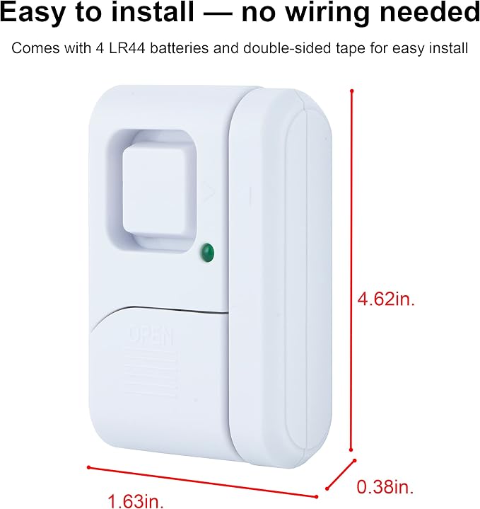 UltraPro Personal Security Window and Door Alarm, 1 Pack, DIY Protection - Image 2