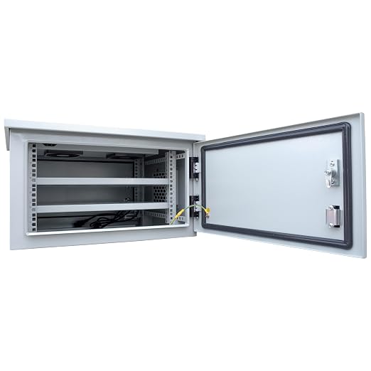 Electriduct 6U Outdoor Cabinet 21.6 Inch Depth IP55 Weather Resistant Enclosure - Image 2
