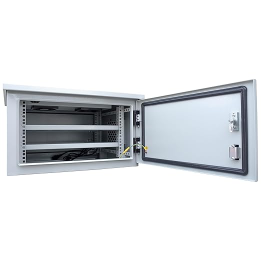 Electriduct 6U Outdoor Cabinet 18 Inch Depth IP55 Weather Resistant Enclosure - Image 2