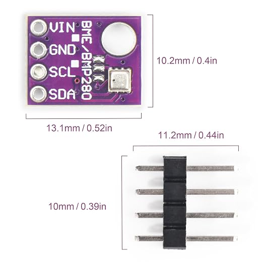 2PCS BME280 5V Sensor Module Atmospheric Pressure Temperature Humidity Sensors - Image 3
