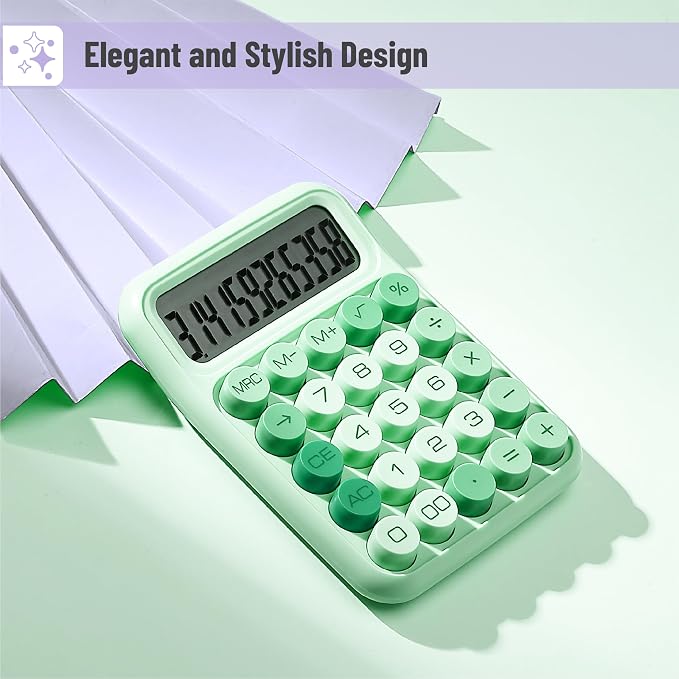 Mr. Pen- Mechanical Switch Calculator, 12 Digit Large LCD Display, Mechanical - Image 4