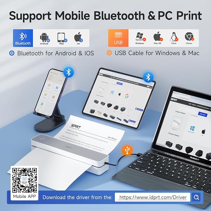iDPRT Portable Printer Wireless - Image 2