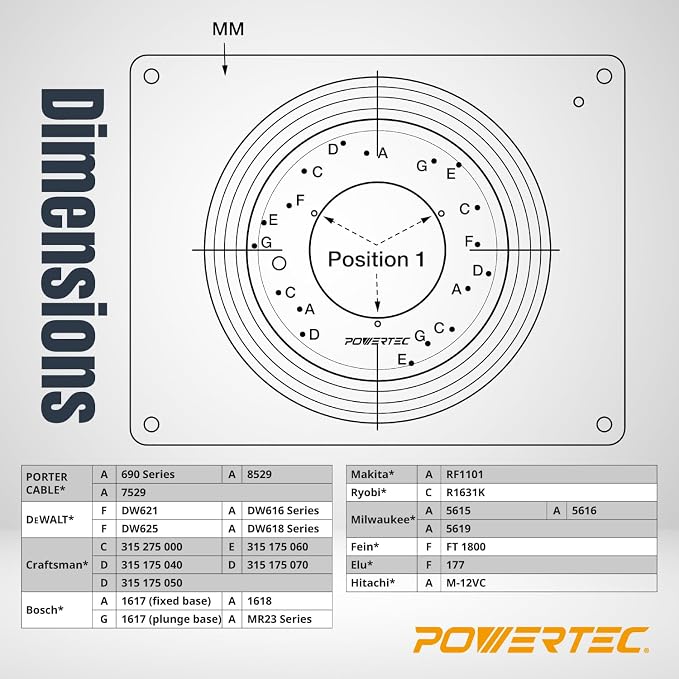 POWERTEC Benchtop Router Table - Image 9