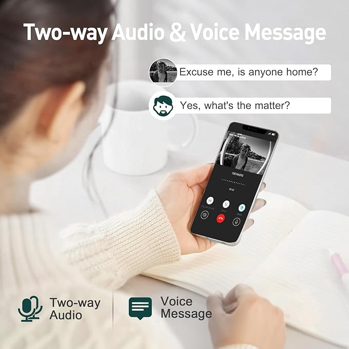 XTU Doorbell Camera Wireless No Subscription, 2K Video Doorbell - Image 5