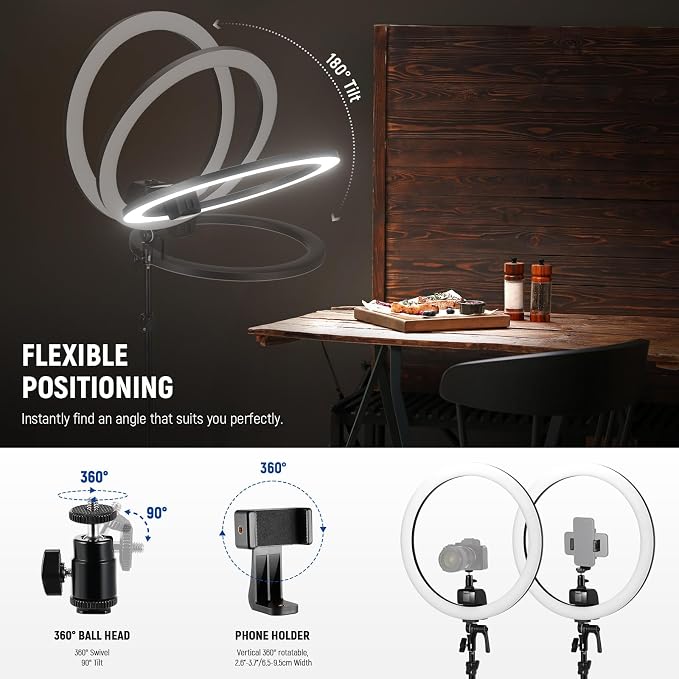 NEEWER SRP18C 18 Inch RGB LED Ring Light Kit - Image 7