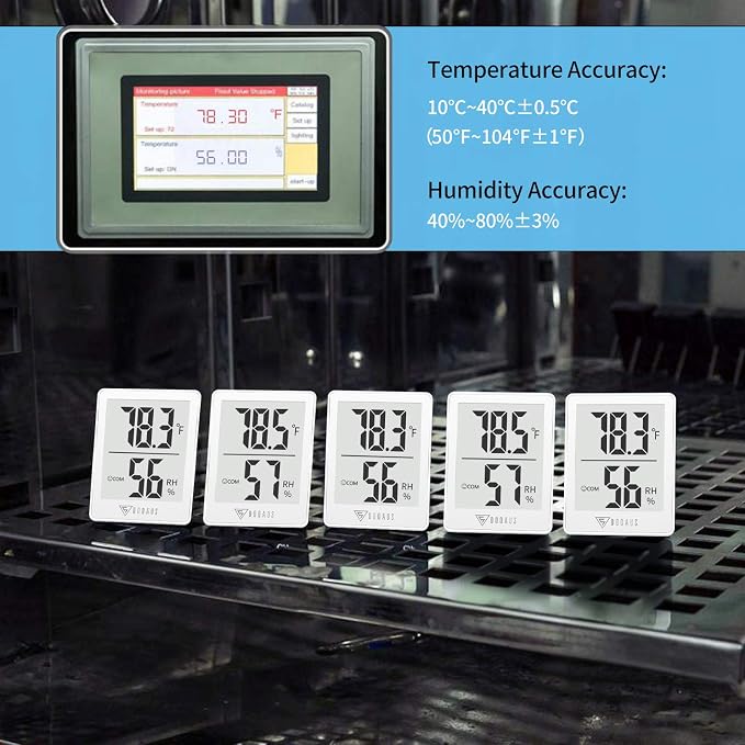 DOQAUS Indoor Thermometer, Humidity Gauge Room Thermometer - Image 7