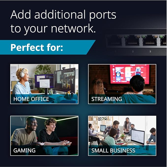D-Link DGS-105, 5 Port Gigabit Ethernet Switch Unmanaged, Network Splitter - Image 5