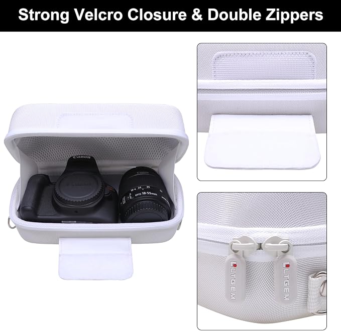 LTGEM Camera Case for Canon EOS Rebel T7 / R50 / R100 / R50 V / T6 / R8 / R10 / - Image 6