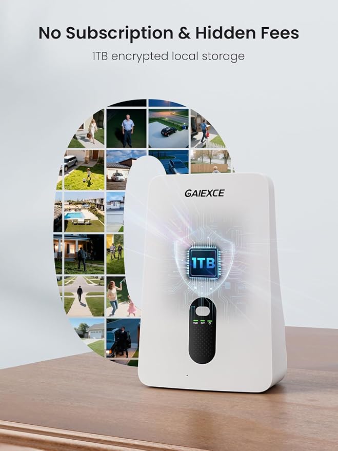 Solar Security Cameras Wireless Outdoor 6 Cam Kit Expadable to 10H, No - Image 2