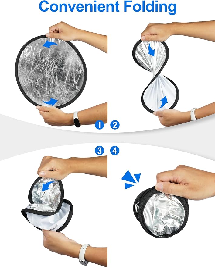 Selens 2 in 1 Foldable 17inch/45cm Light Reflecto, Collapsible Disc Photography - Image 6