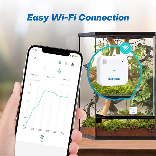 INKBIRD WiFi Thermometer Hygrometer Monitor, Smart Temperature Humidity Sensor - Image 8