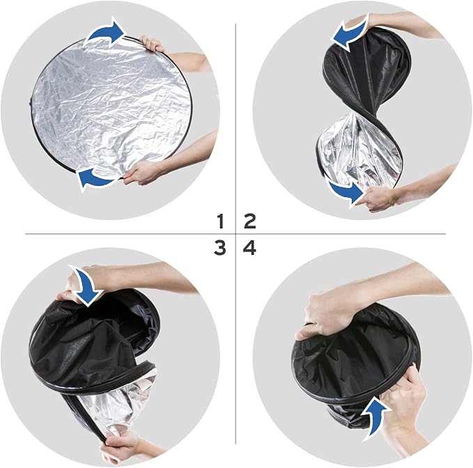 Etekcity 24" 5-in-1 Photography Reflector, Collapsible - Image 4