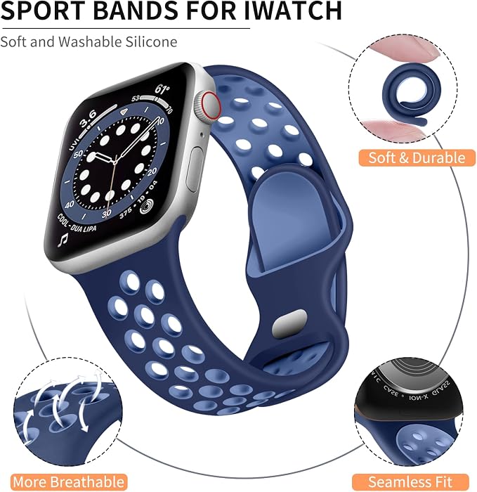 Lerobo Compatible with Apple Watch Band SE SE 3 SE 2 Series 6 5 4 40mm 11 10 - Image 2