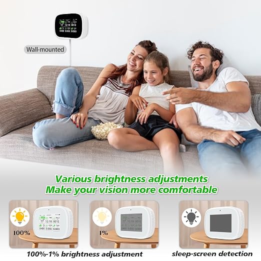 Smart Air Quality Monitor Indoor, WiFi Air Quality Tester - Image 6