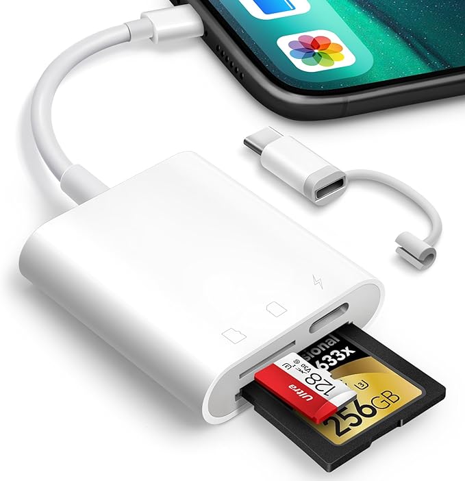 SD Card Reader for iPhone iPad, Oyuiasle Digital Trail Camera SD Card Viewer by Oyuiasle