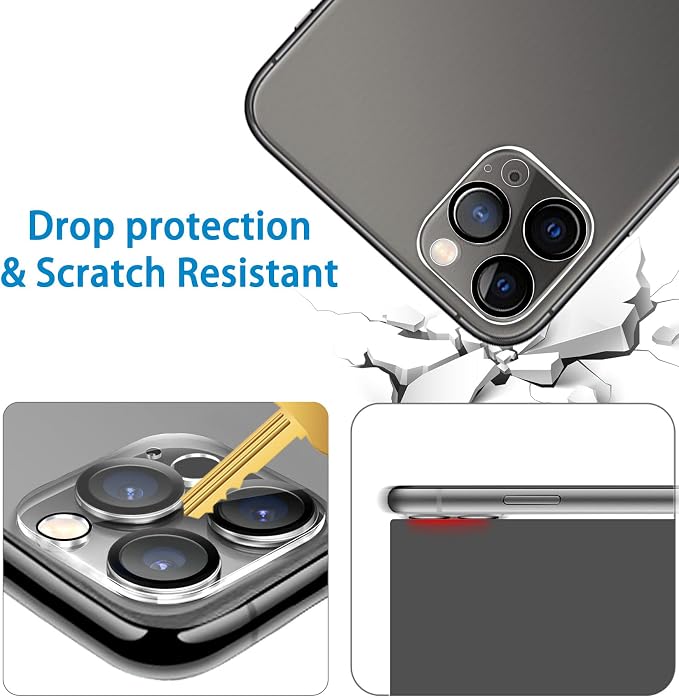 Dengduoduo 3 Pack Tempered Glass Camera Lens Protector - Image 5