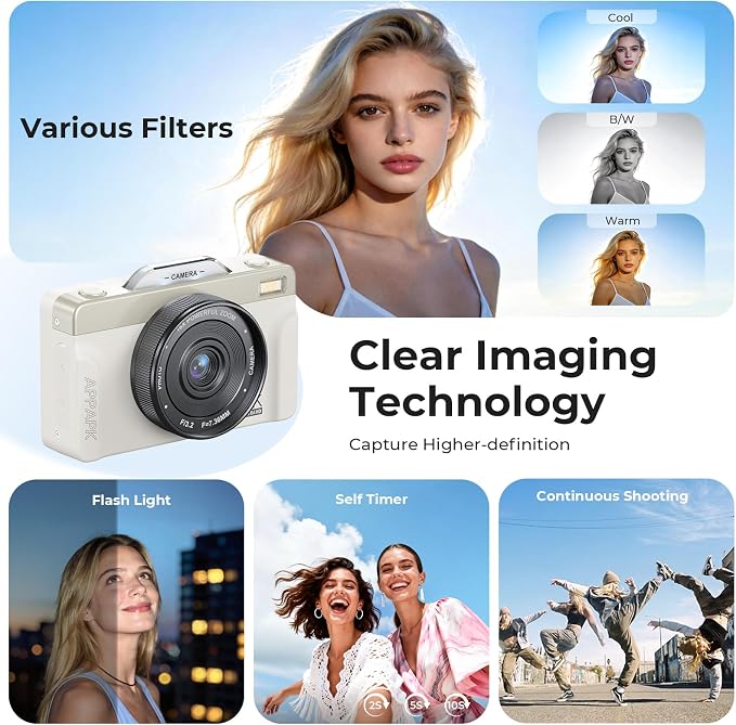 4K Digital Camera for Photography, 2026 Latest 64MP Autofocus WiFi Vlogging - Image 5