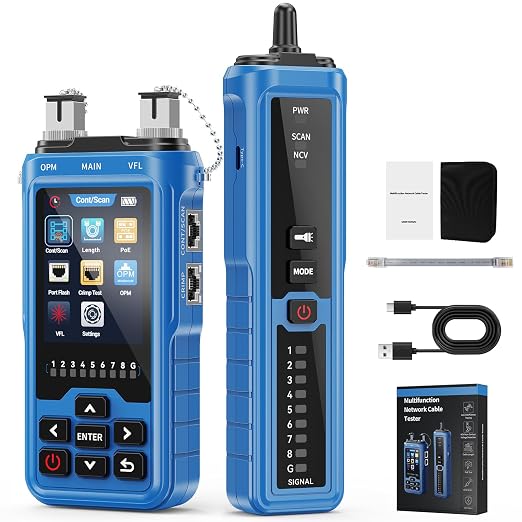 Network Cable Tester 8-in-1, RJ45 Ethernet Cable Tester by Unknown