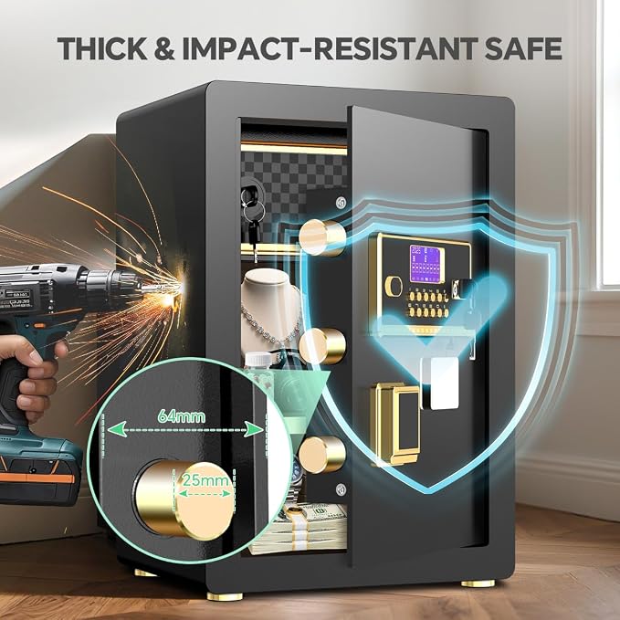Safe Box with Digital Keypad & Alarm System - Image 4