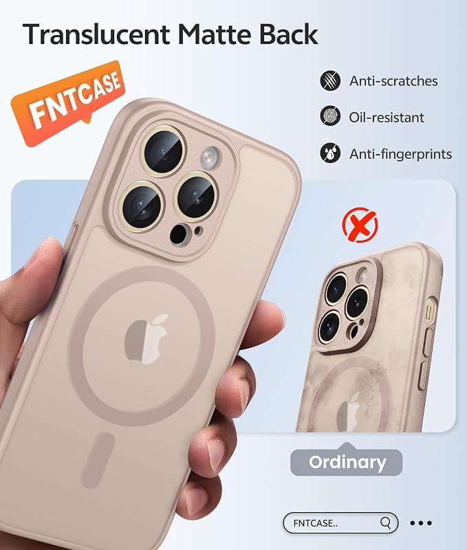 FNTCASE for iPhone 14 Pro Case: Translucent Matte Cases - Image 6