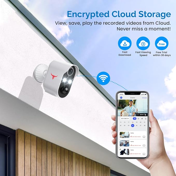 1080P Wireless Security Camera Outdoor, Battery Powered, AI Human Detection - Image 7