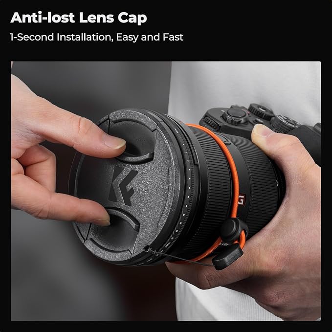 K&F CONCEPT 67mm Variable ND Camera Lens Filter ND2-ND400 + Filter Cap + - Image 5
