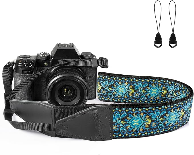 Camera Strap, Jacquard Weave 2" Shoulder Neck Straps by Dulphee