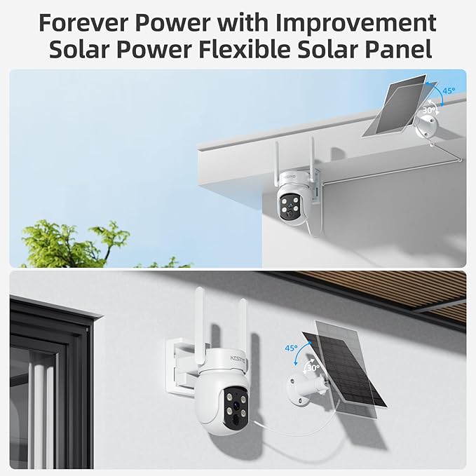 Solar Security Cameras Wireless Outdoor, 4MP Solar Powered Home Security - Image 4