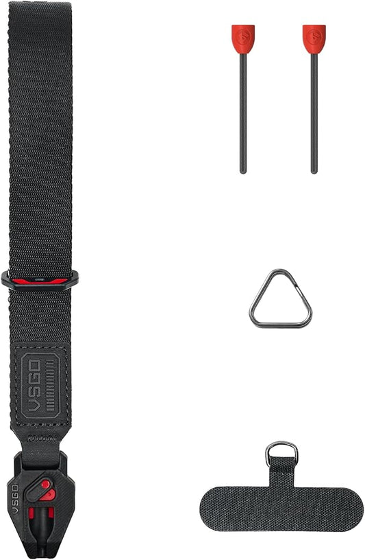 VSGO Black Snipe Urban Photography Wrist Strap – Patented Quick-Release by VSGO