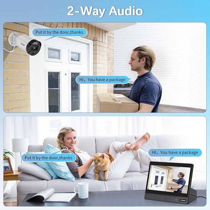 【All-in-One Security System】 4K Outdoor Wired Security Camera System, Home - Image 5