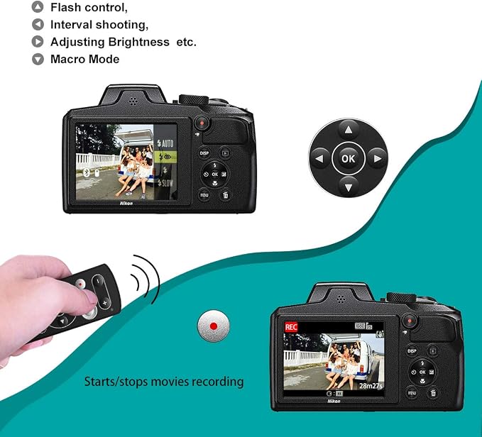 AODELAN Camera Wireless Shutter Release Remote Control - Image 2