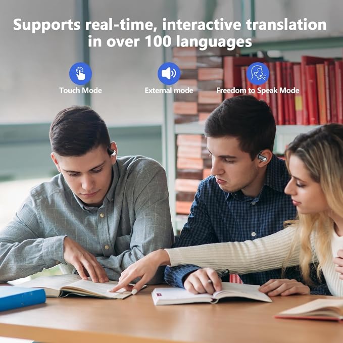 AI Open Ear Headphones Translation Earbuds, Real-Time 2-Way Language Translator - Image 8