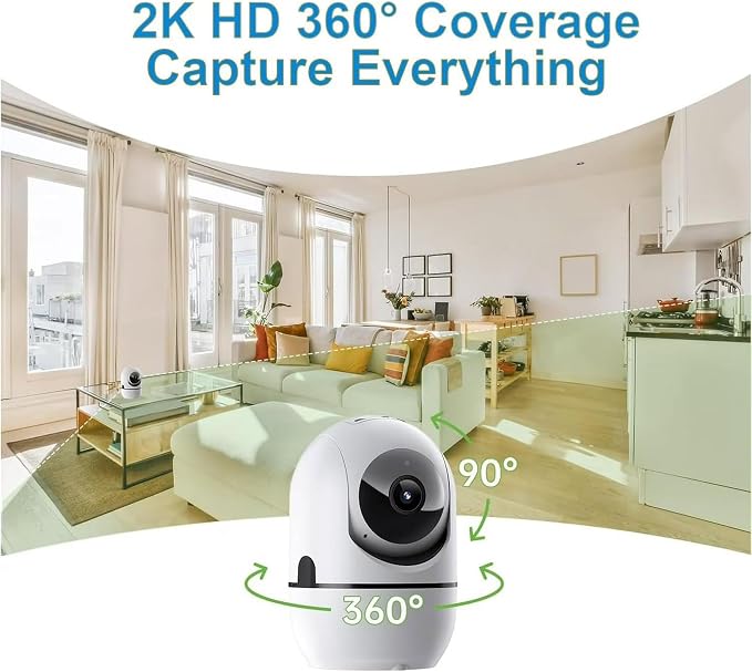 5G&2.4G WiFi Indoor Camera for Home Security, Pan/Tilt Baby/Pet Camera - Image 9
