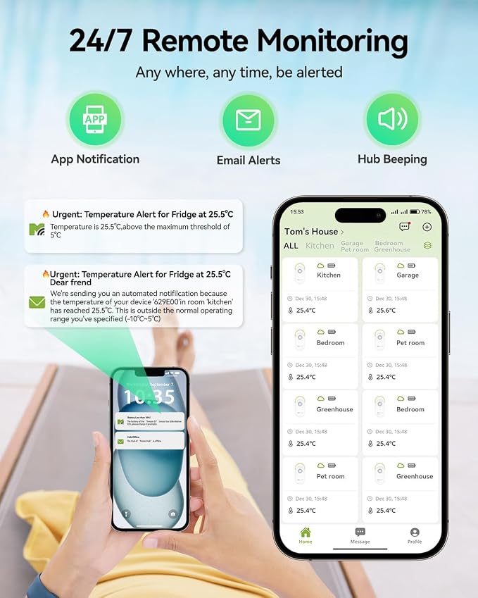MOCREO LD1 LoRa Smart Door Window Sensor, 2000ft Ultra-Long Range, 5-Year - Image 3