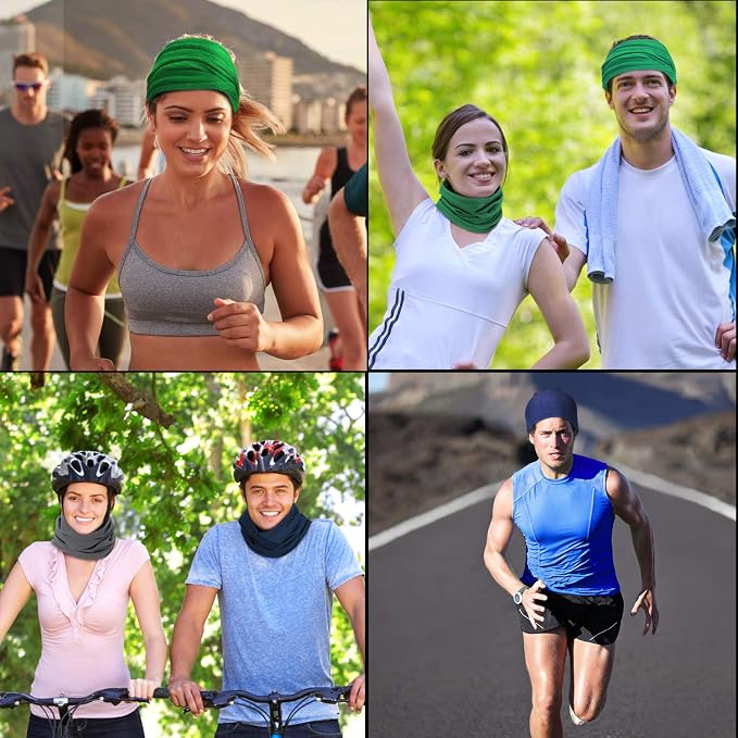 Geyoga 6 Pieces Summer UV Protection Cooling Neck Gaiter Face Clothing Neck - Image 4