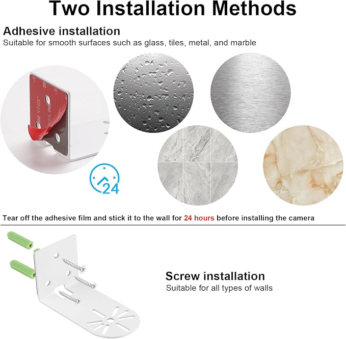 UYODM 3Pack Adhesive Metal Wall Mount Compatible - Image 3
