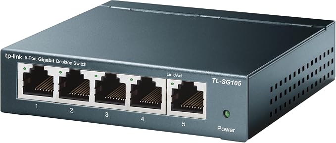 TP-Link 5 Port Gigabit Ethernet Network Switch | Ethernet Splitter | Sturdy by Amazon+Renewed