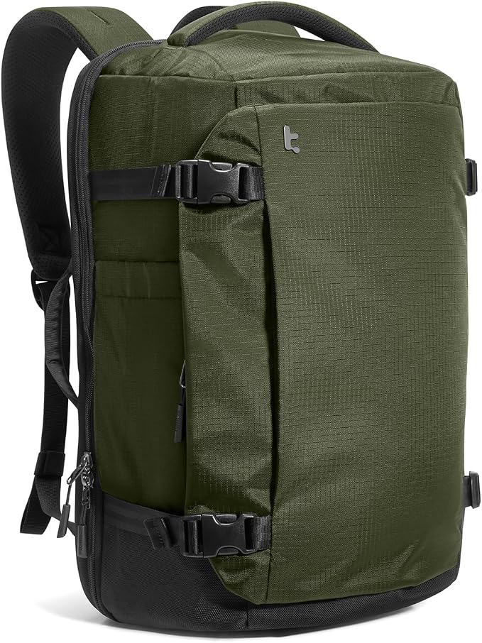 tomtoc Travel Backpack 40L, TSA Friendly Flight Approved Carry-on Luggage Hand by tomtoc